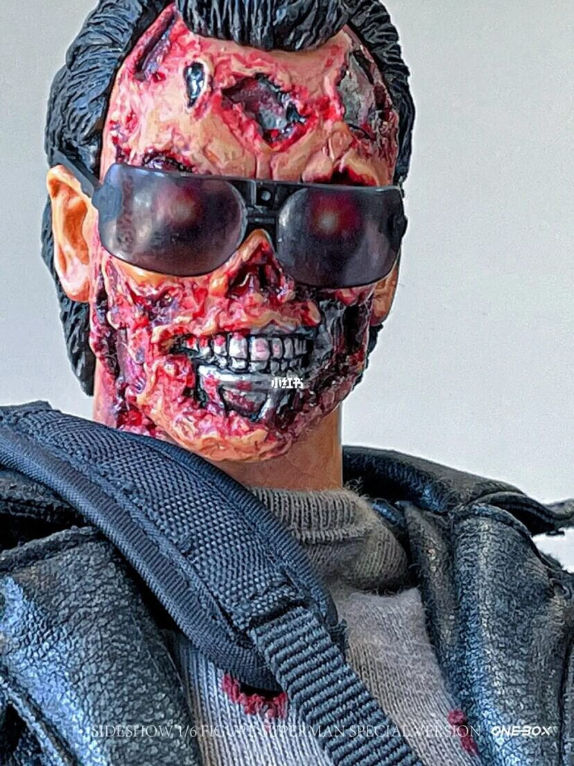 HOTTOYS T800 1/6 Arnold, the originator of the Terminator, rotten face, rotten face, skeleton, battle damaged MMS002 action figure