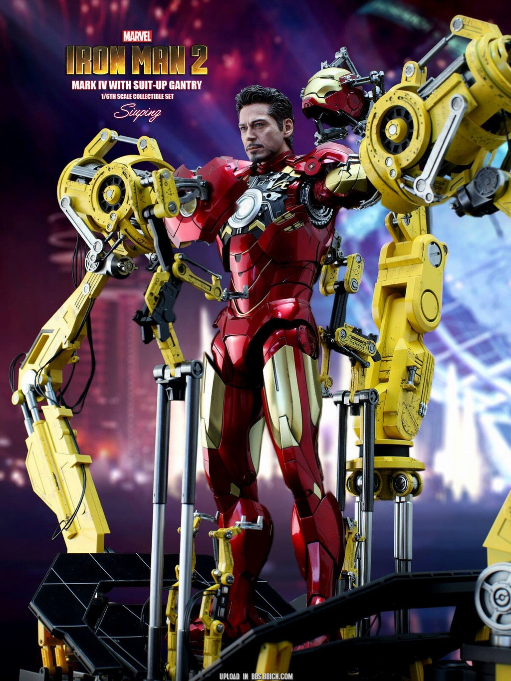 HOTTOYS HT 1/6 MMS462D22 alloy die-cast Iron Man 2 MK4 disassembly armor platform movable figure