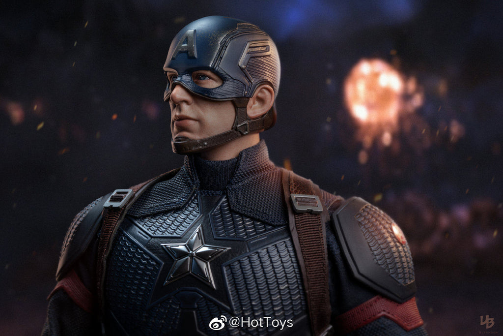 HOTTOYS HT 1/6 Avengers: Endgame Captain America 7.0 Articulated Soldier Figure MMS536