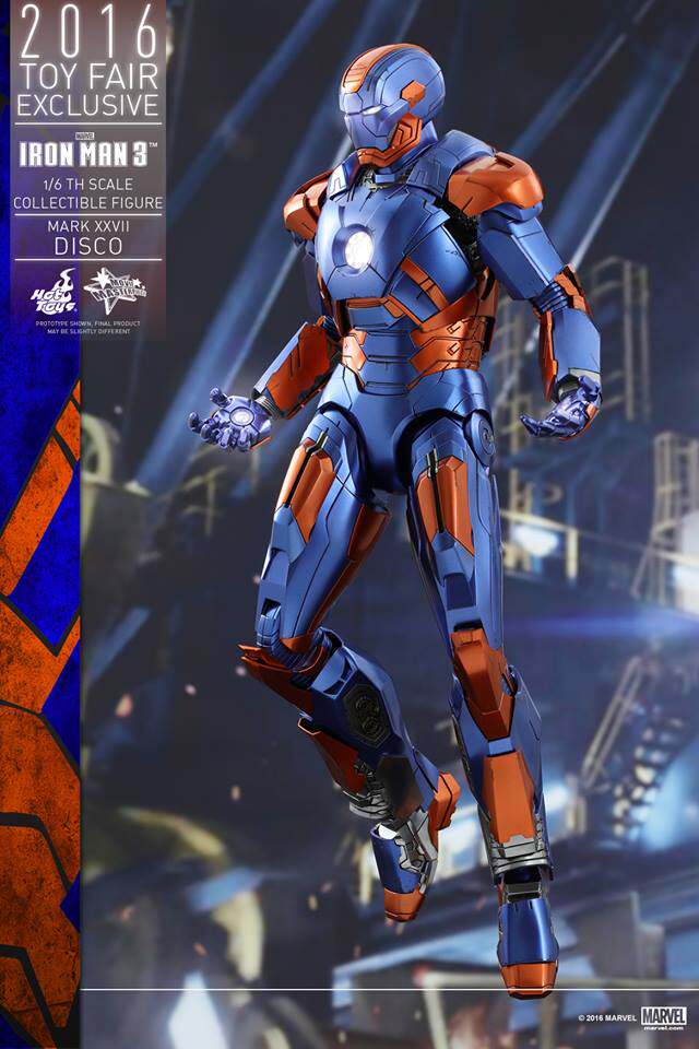 HotToys HT 1/6 MMS371 Iron Man MK27 Disco Limited Venue Edition action figures