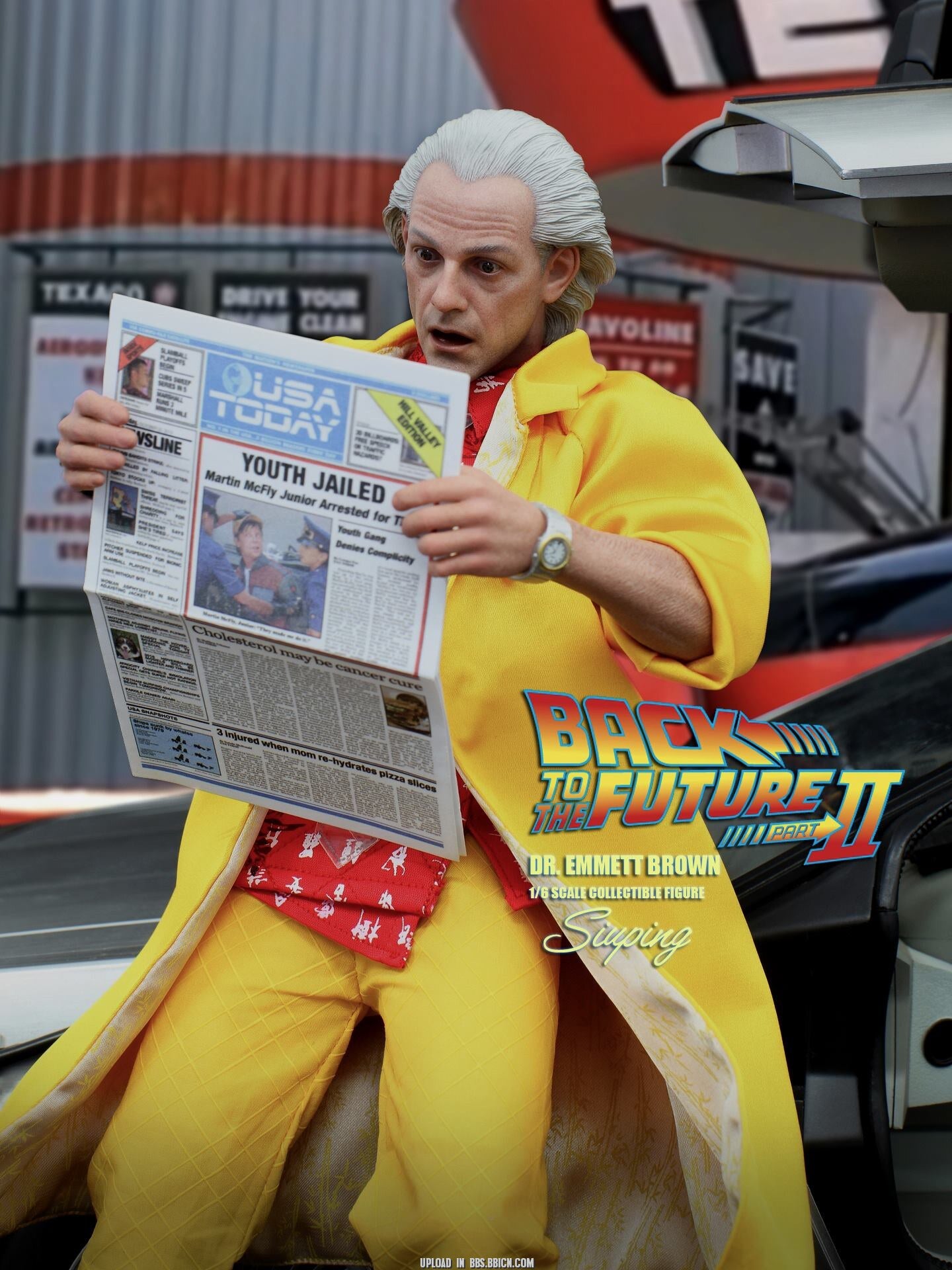 HOTTOYS 1/6 mms380 Back to the Future 2 Dr. Brown 1.0 Regular Edition c Action Figure