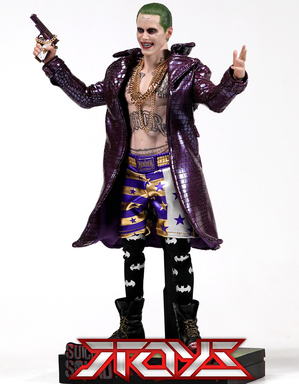 HT HOTTOYS X Suicide Squad 1/6 Joker Leto Purple Coat Version MMS382 Action Figure