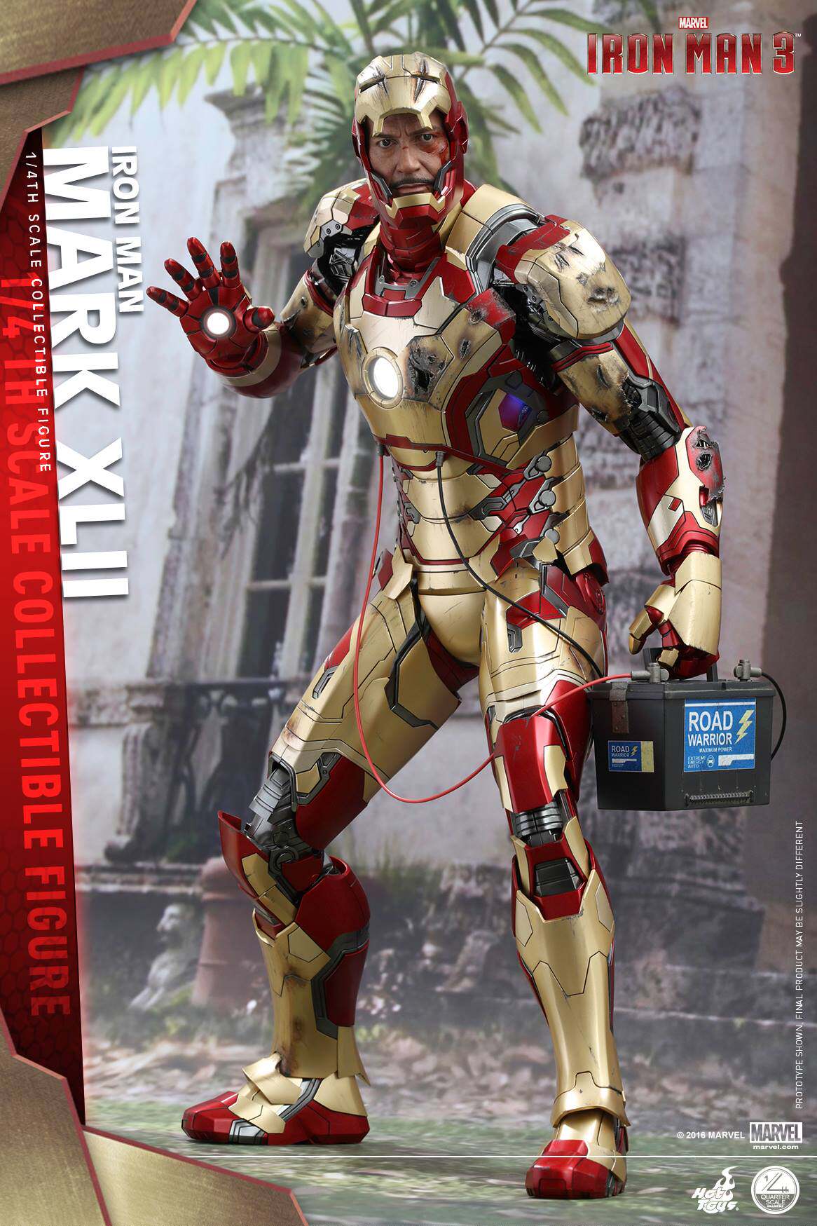 HOTTOYS HT 1/4 QS008 Iron Man MK42 Deluxe Edition, about 50CM high movable figure