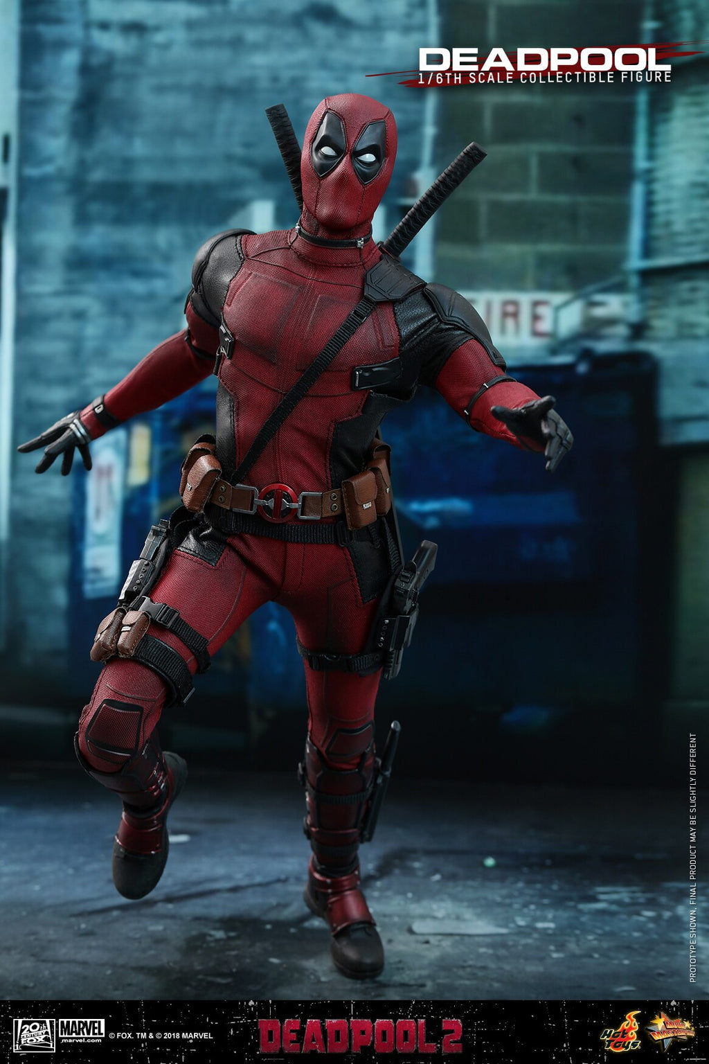HOTTOYS HT 1/6 MMS490 Deadpool 2.0 Action Figure