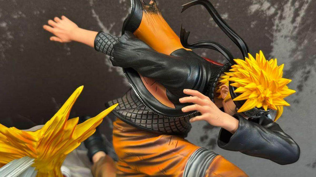 Naruto model ornaments with exquisite 23CM ninja series rescue Naruto double-headed sculpture limited edition