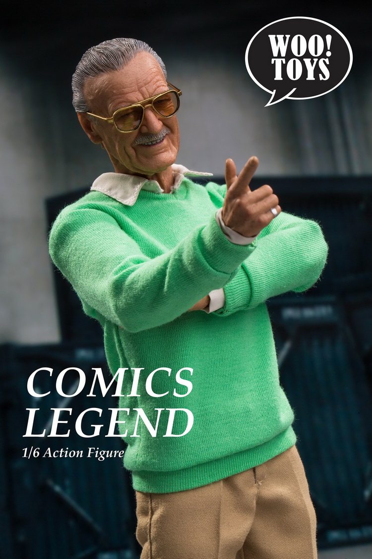 woo toys WO-001 1/6 soldier father of Marvel Stan Lee legendary character movable figure