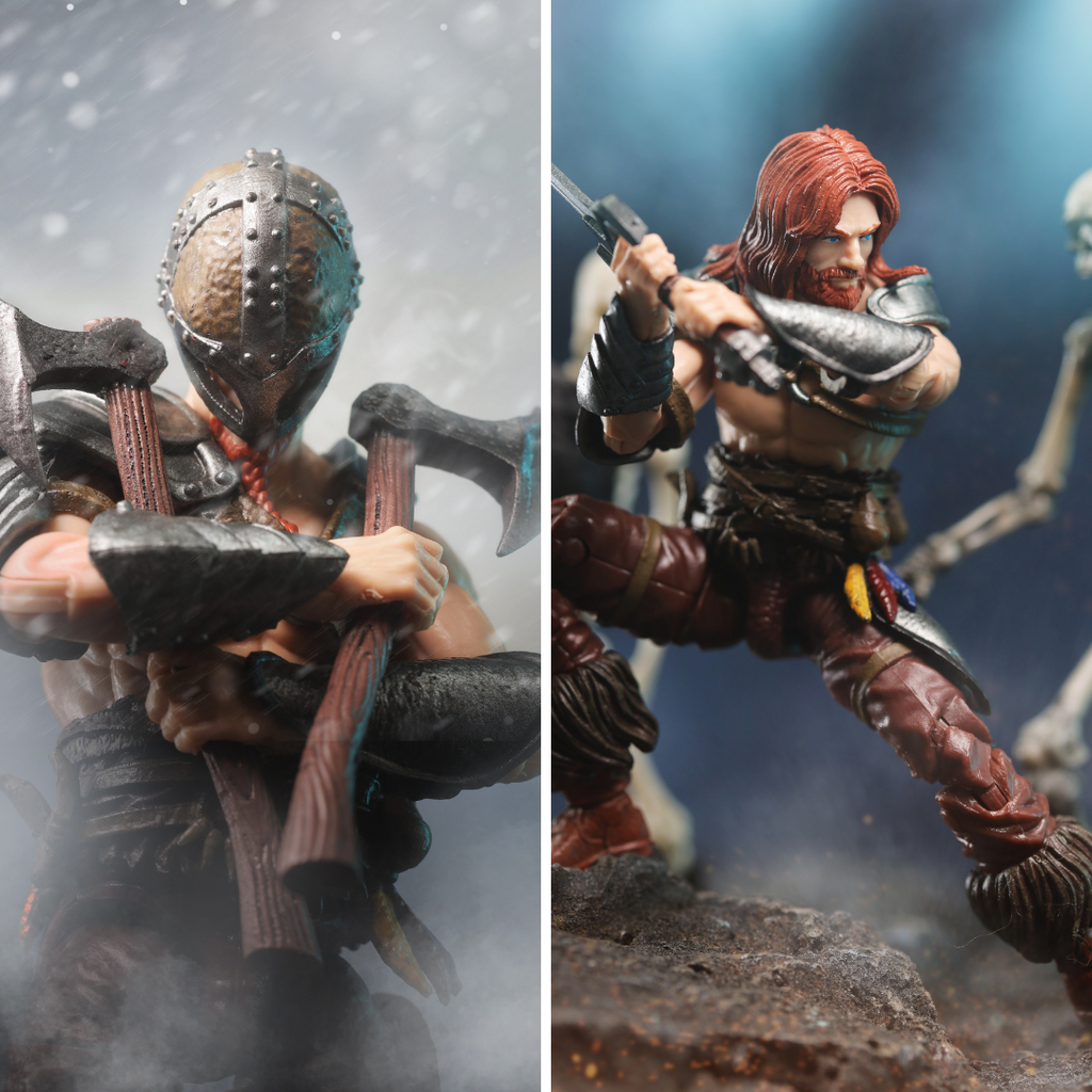 BFS Boss Strike 1/18 6.5 Wave Nordic Barbarian Skull 3.75 inch Articulated Figure