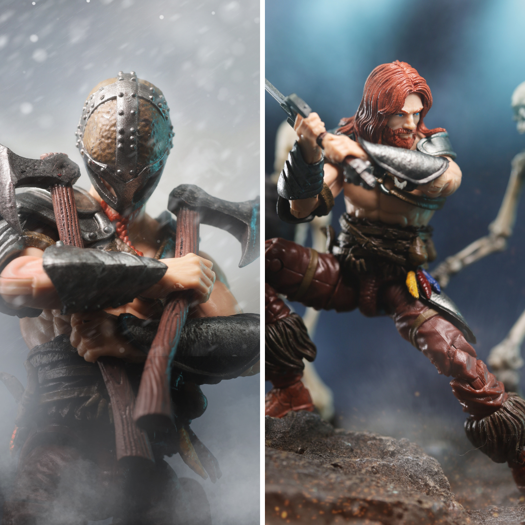 BFS Boss Strike 1/18 6.5 Wave Nordic Barbarian Skull 3.75 inch Articulated Figure