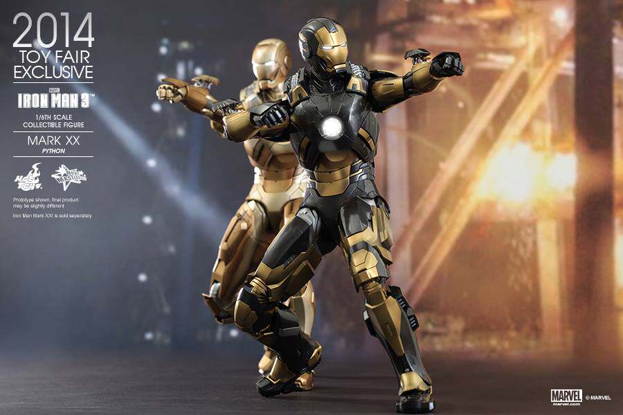 HotToys HT 1/6 2014 Venue Limited Edition Iron Man MK20 MMS248 Python Action Figure