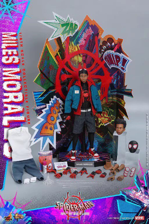 HT MMS567 Spider-Man Across the Parallel Universe Black Miles Action Figure