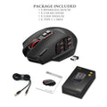 X33 Gaming Mouse, 15 Programmable Buttons Wired RGB Gamer Mouse w/ Ergonomic Natural Grip Build
