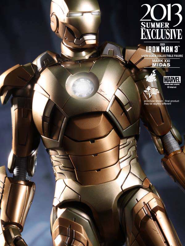 HOT TOYS HT 1/6 MMS208 Iron Man MK21 — Event Exclusive Edition (Gold / "Tycoon Gold" Color Scheme)
