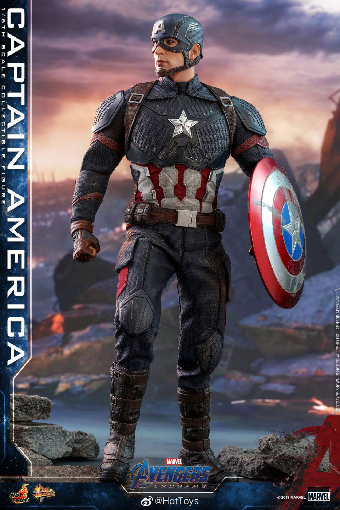 Hottoys1/6HT Avengers 4 Endgame Captain America A4 Captain America 7.0MMS536  action figures