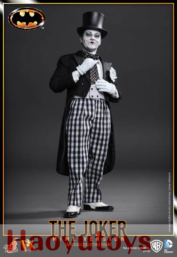Hot toys HT DX14 1/6 JOKER Batman Black and White Mime Clown Action Figure