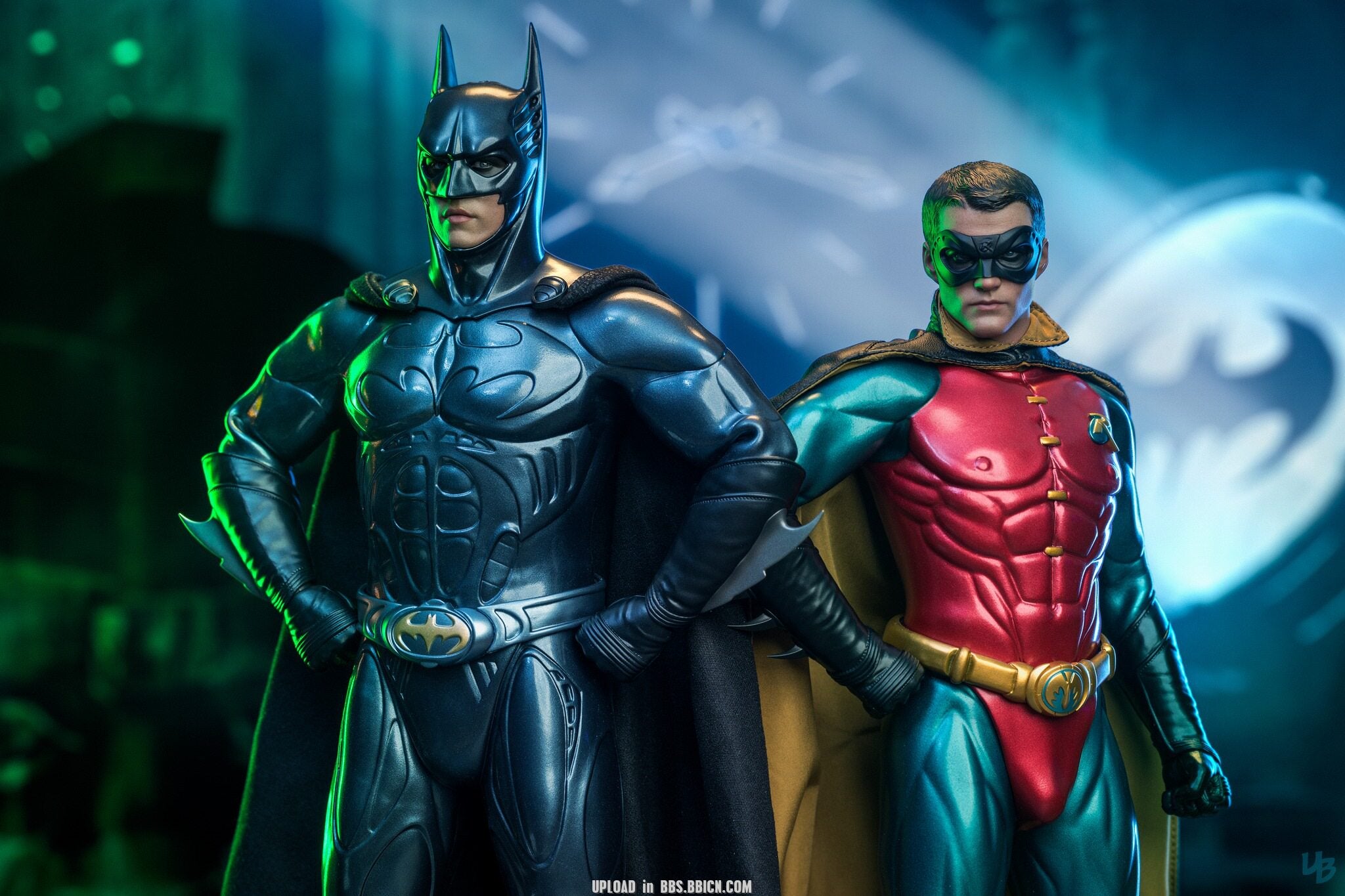 HT 1/6 MMS593/594 Batman Forever Robin Batman Sonar Suit Action Figure