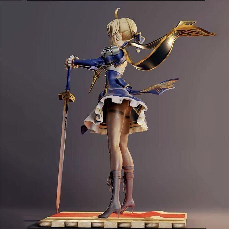 Altria Saber 28cm high 2.0 upgraded face sculpture scenery figure