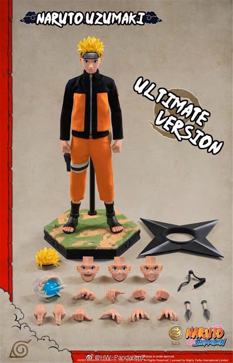 Zen Creations Genuinely Authorized 1/6 Naruto Uzumaki Naruto Action Figure
