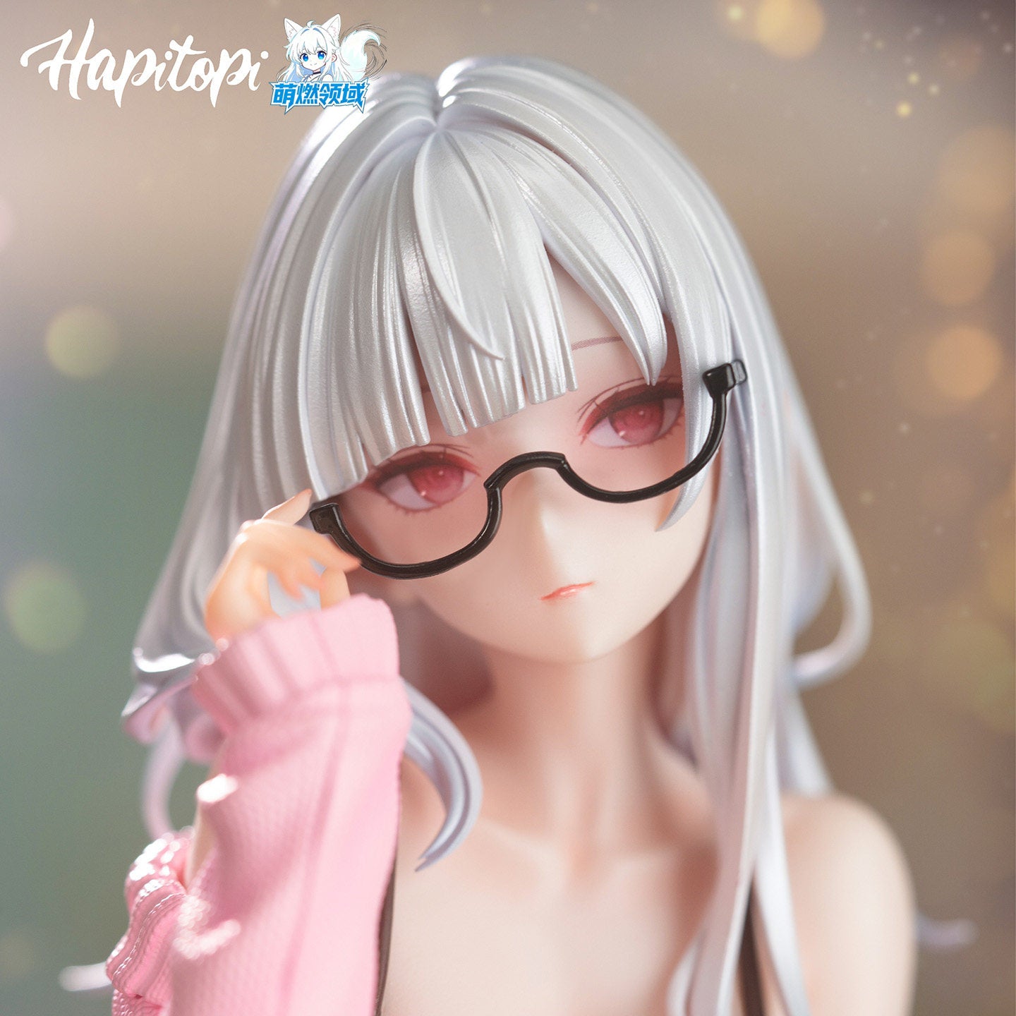 Pre-order Hapitopi — 1/6 Scale Figure: Female Health Education Teacher (Glasses, Kneeling Pose, Lace Accents)