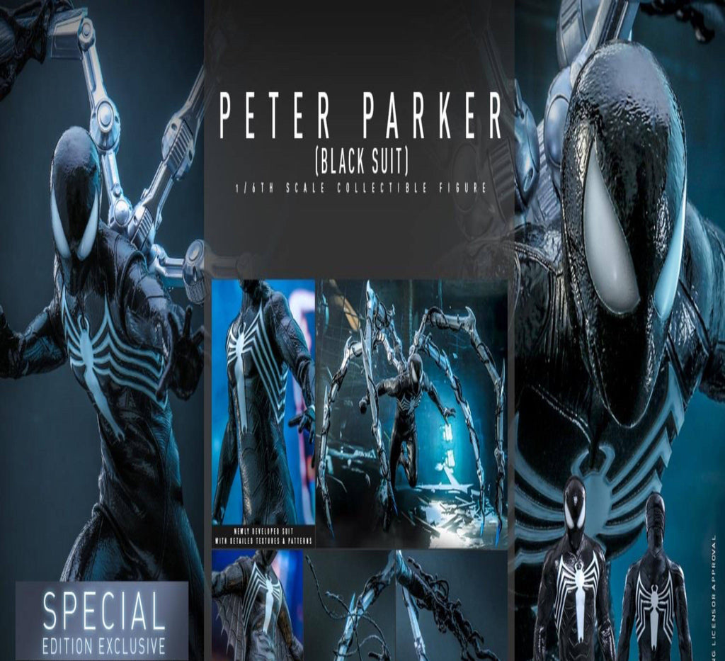 Hottoys 1/6 Venom Game Spider-Man 2 Peter Black Suit VGM56B Deluxe Edition Action Figure