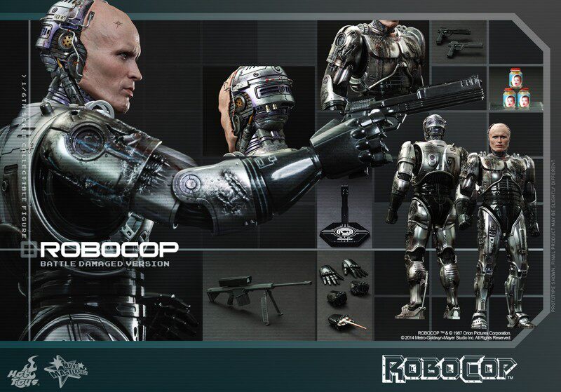 HT HOTTOYS Murphy 1/6 RoboCop Battle Damaged Version MMS265 Action Figure