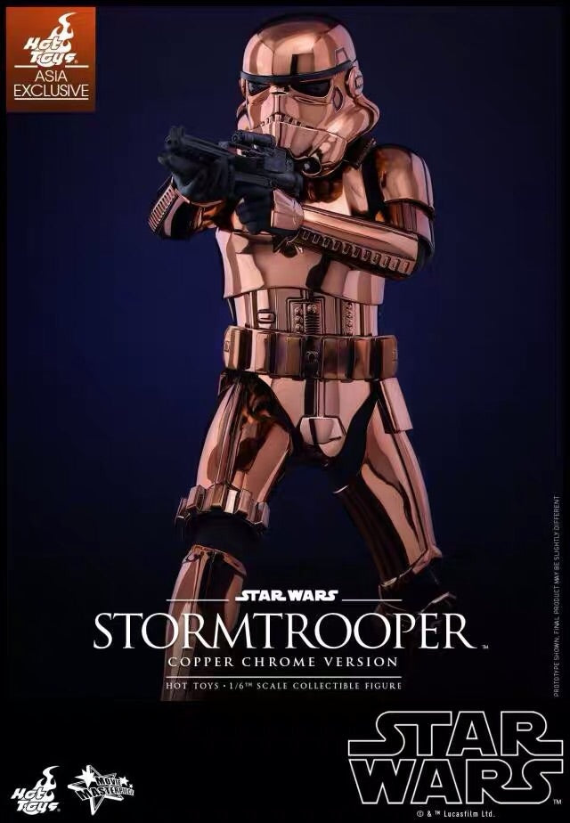 HT 1/6 Star Wars Limited Edition White Soldier Rose Gold Plating MMS330 Action Figure