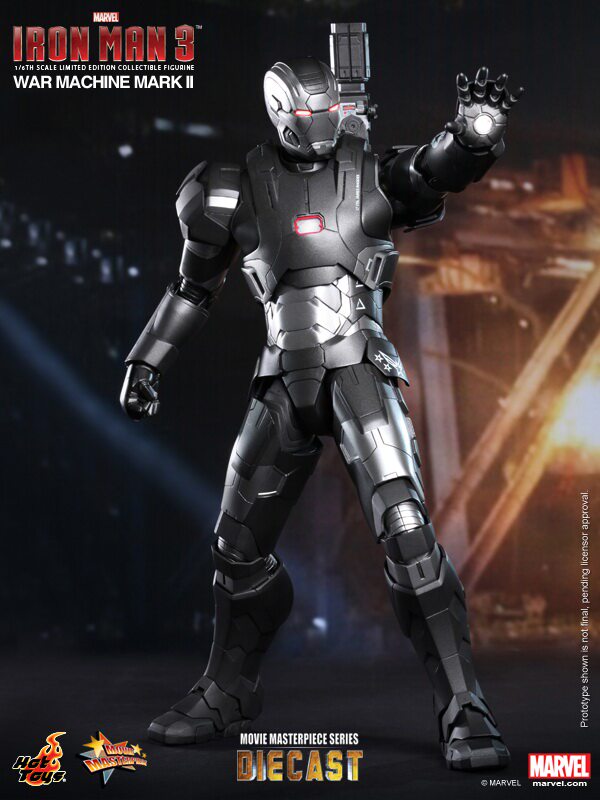 Hot Toys HT 1/6 Iron Man 3 Die-cast Alloy MK2 War Machine 2.0 MMS198