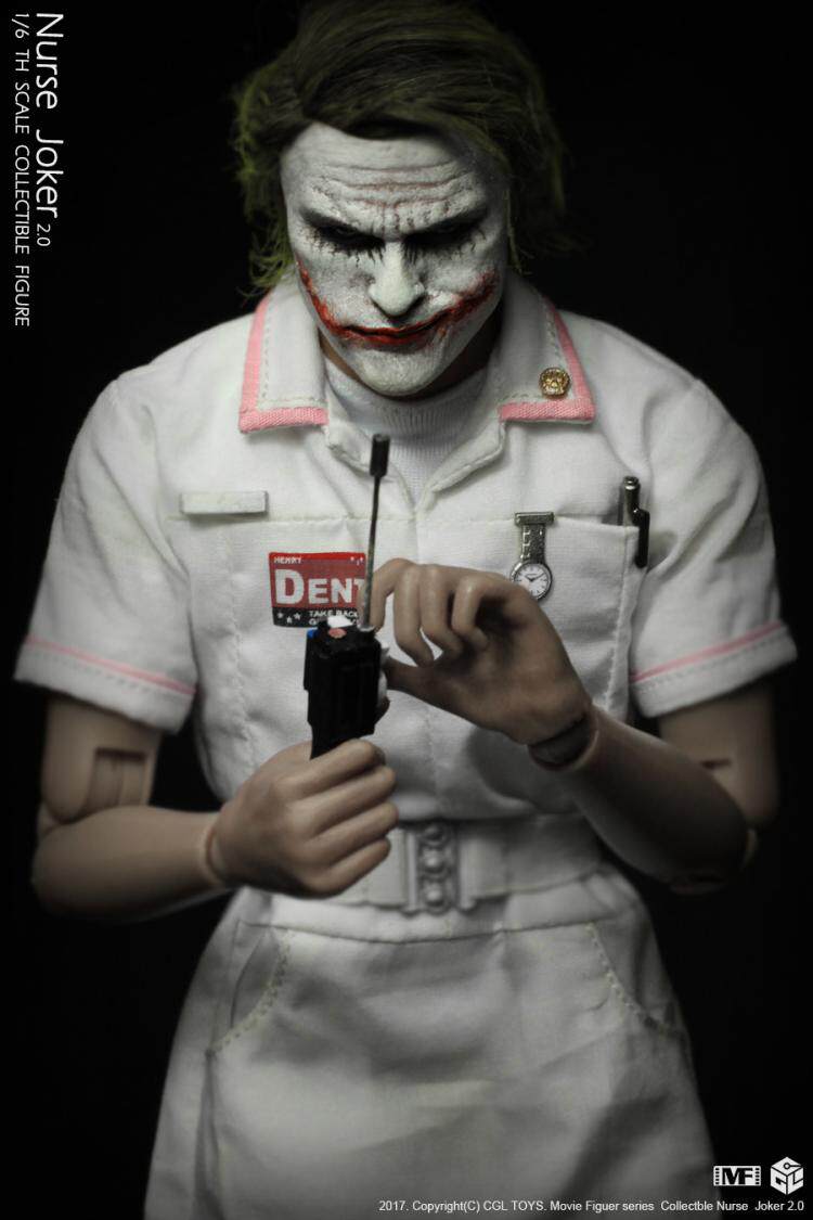 CGLTOYS MF11 1/6 Batman Nurse Clown 2.0 Double Headed Sculpture Action Figure