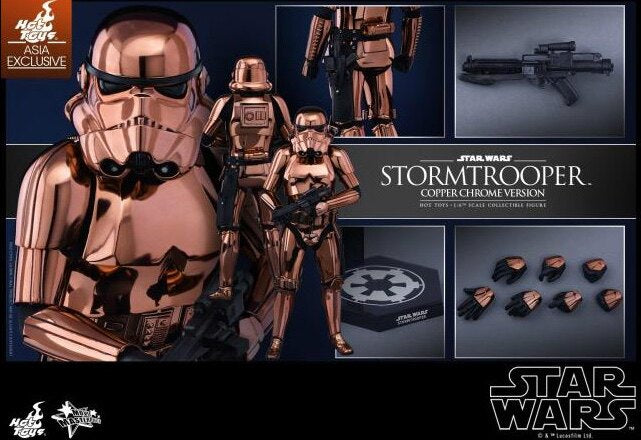 HT 1/6 Star Wars Limited Edition White Soldier Rose Gold Plating MMS330 Action Figure