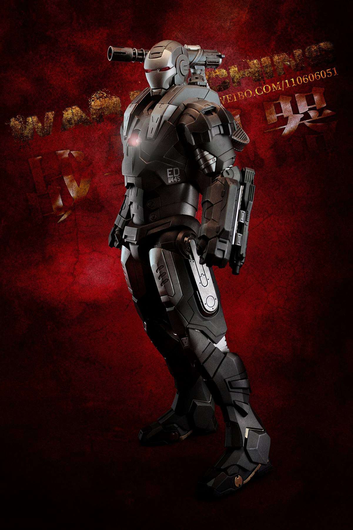 HotToys HT 1/6 Iron Man 2 Plastic War Machine 1.0 MK1 MMS120 Action Figure