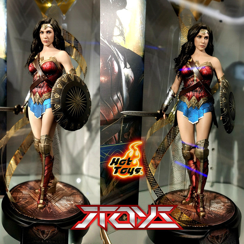 Hottoys 1/6HT Wonder Woman 7.0 Wool Hair Transplant Version 100 Warner Anniversary Limited Edition MMS698 Action Figure