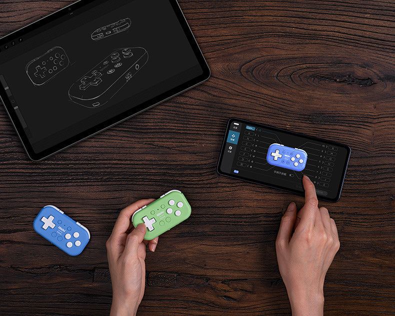 Micro Bluetooth Gamepad Pocket-sized Mini Controller for Switch, Android, and Raspberry Pi