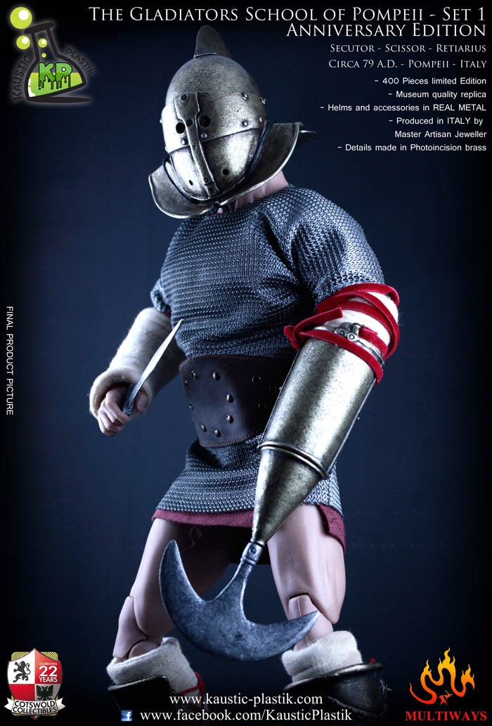 Kaustic-Plastik 1/6 Alloy Pompeii Gladiator School Anniversary Edition Action Figure