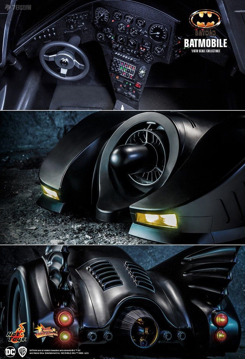 HOTTOYS 1/6 12 inch 1989 version black classic nostalgic Batmobile MMS694 action figure
