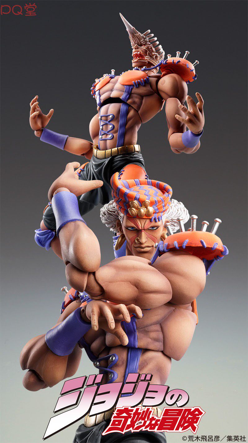 Medicos Super Action Statue: JoJo's Bizarre Adventure — Battle Tendency — Wamuu &amp; AC/DC