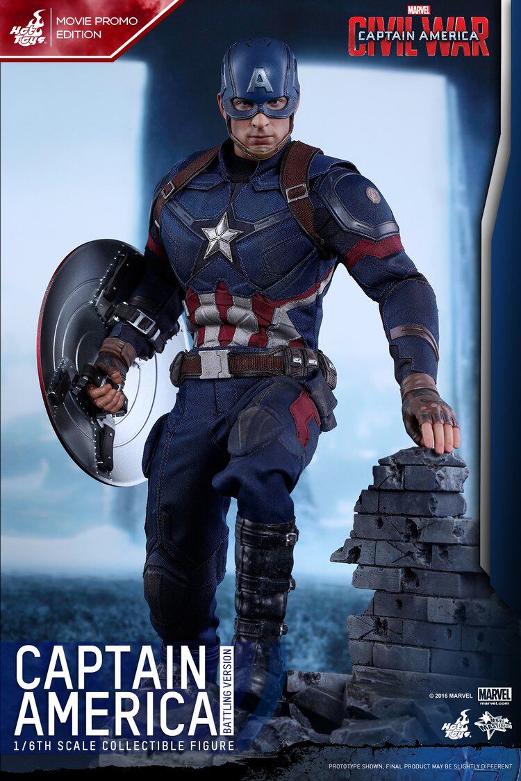 HT Hottoys 1/6 Captain America: Civil War Captain America 5.0 Limited Edition MMS360 Action Figure