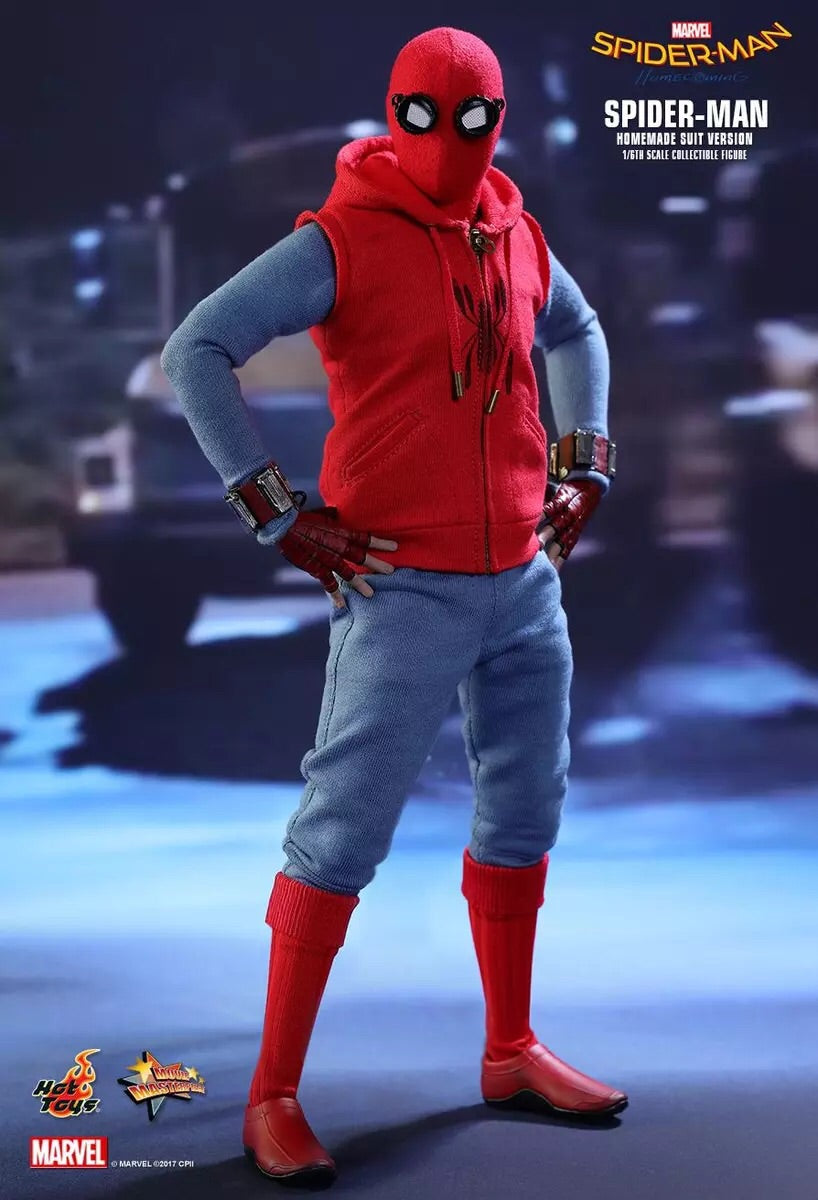 HotToys HT 1/6 MMS414 Spider-Man back-to-school season homemade suit 1.0 real head  action figures