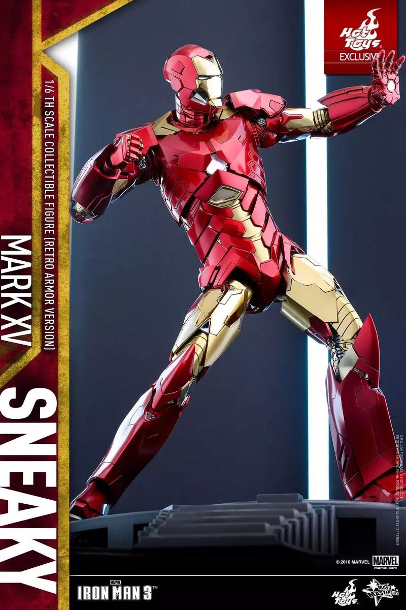 HOTTOYS HT Retro Armor Iron Man 3 MK15 Limited Edition Sneaky mms396 Action Figure