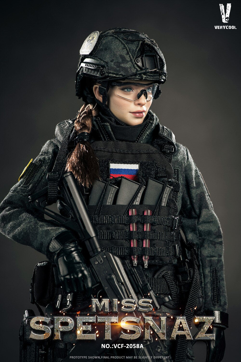 VERYCOOL 1/6 Russian Special Forces Female Soldier Articulated Figure VCF-2058A/B
