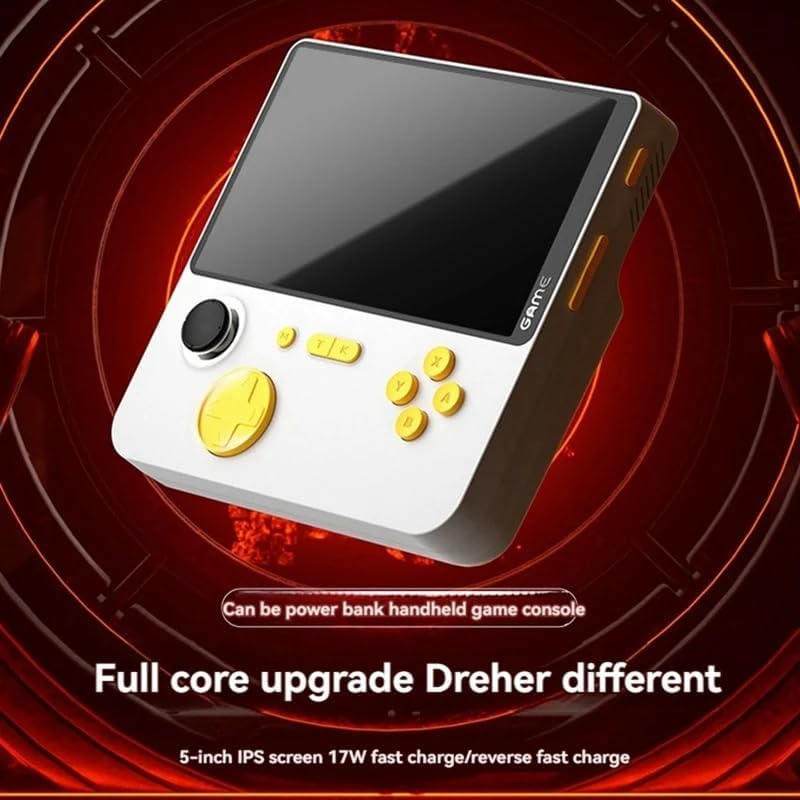 5-Inch IPS Screen Retro Handheld Game Console 10000+Games 13 Simulators Linux System