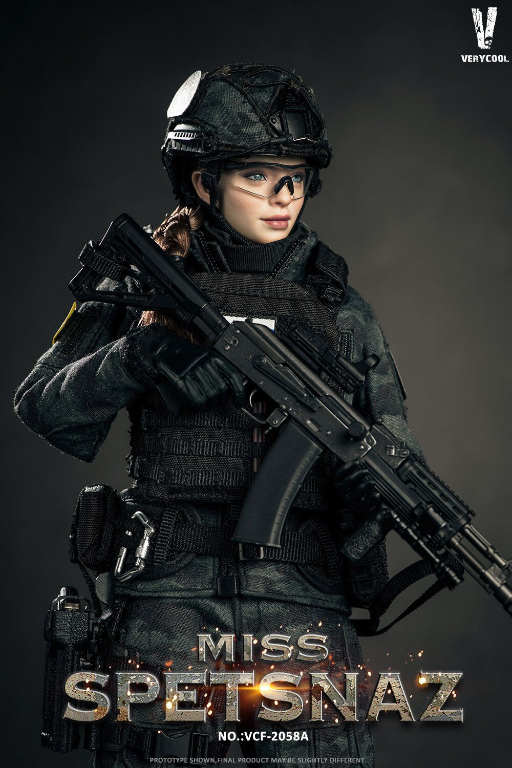 VERYCOOL 1/6 Russian Special Forces Female Soldier Articulated Figure VCF-2058A/B
