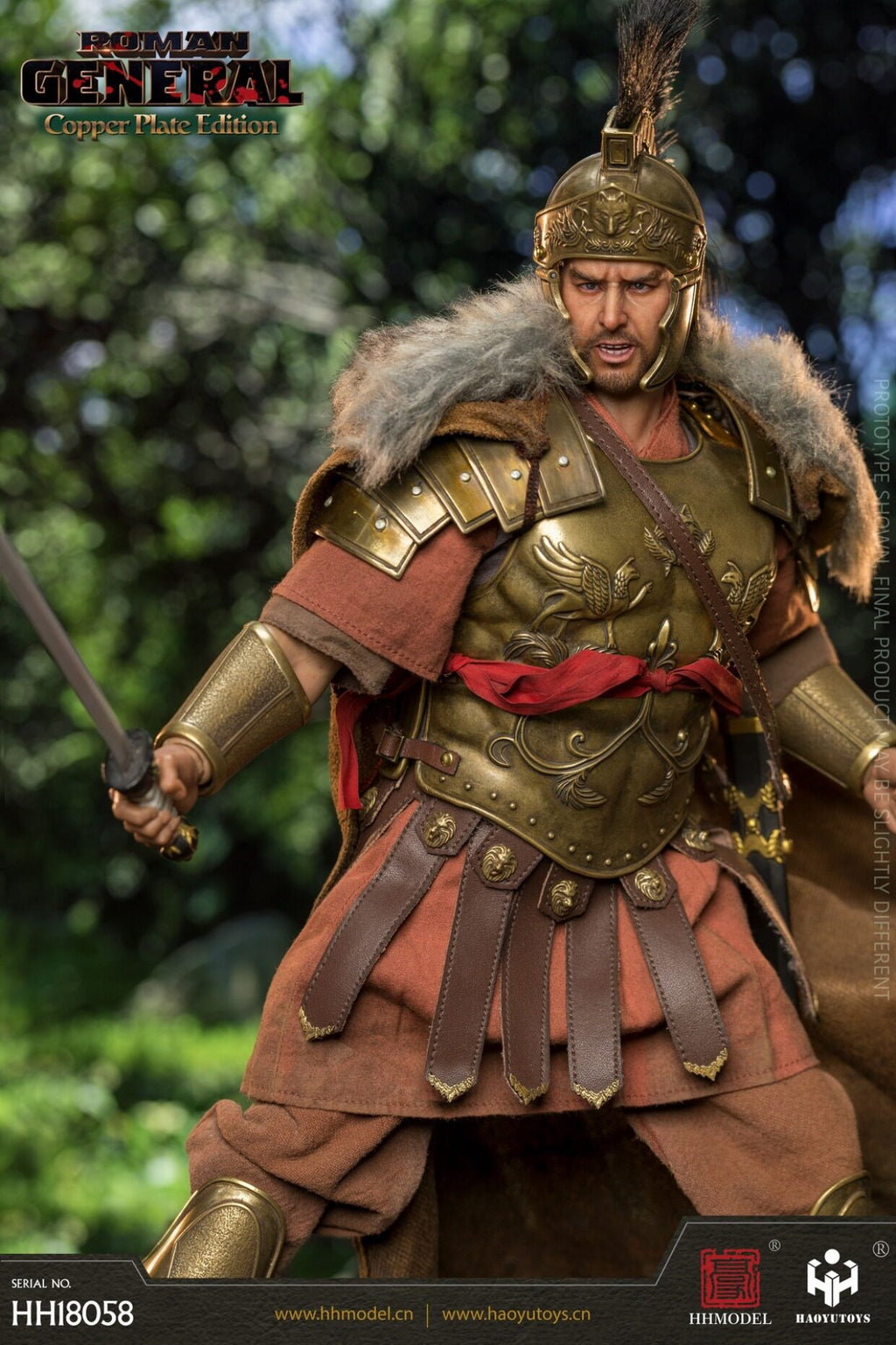 HHmodel HaoYuTOYS 1/6 Imperial Gladiator General 058 Pure Copper Version