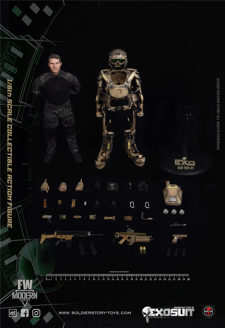 SoldierStory 1/6 Individual Exoskeleton Armor Suit Edge of Tomorrow Soldier Doll SS122