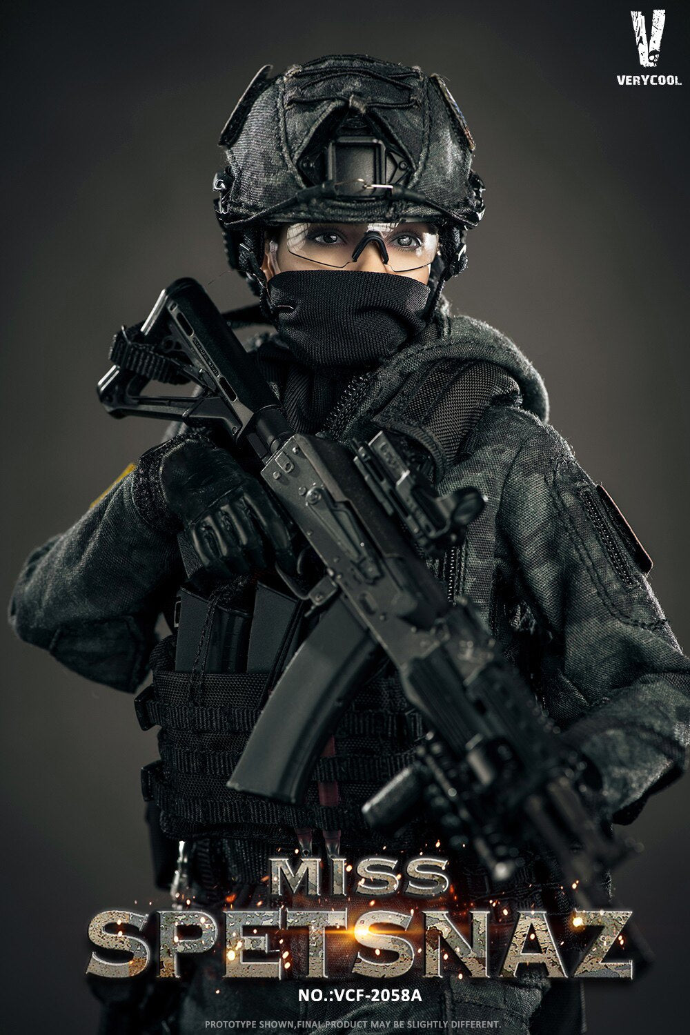 VERYCOOL 1/6 Russian Special Forces Female Soldier Articulated Figure VCF-2058A/B