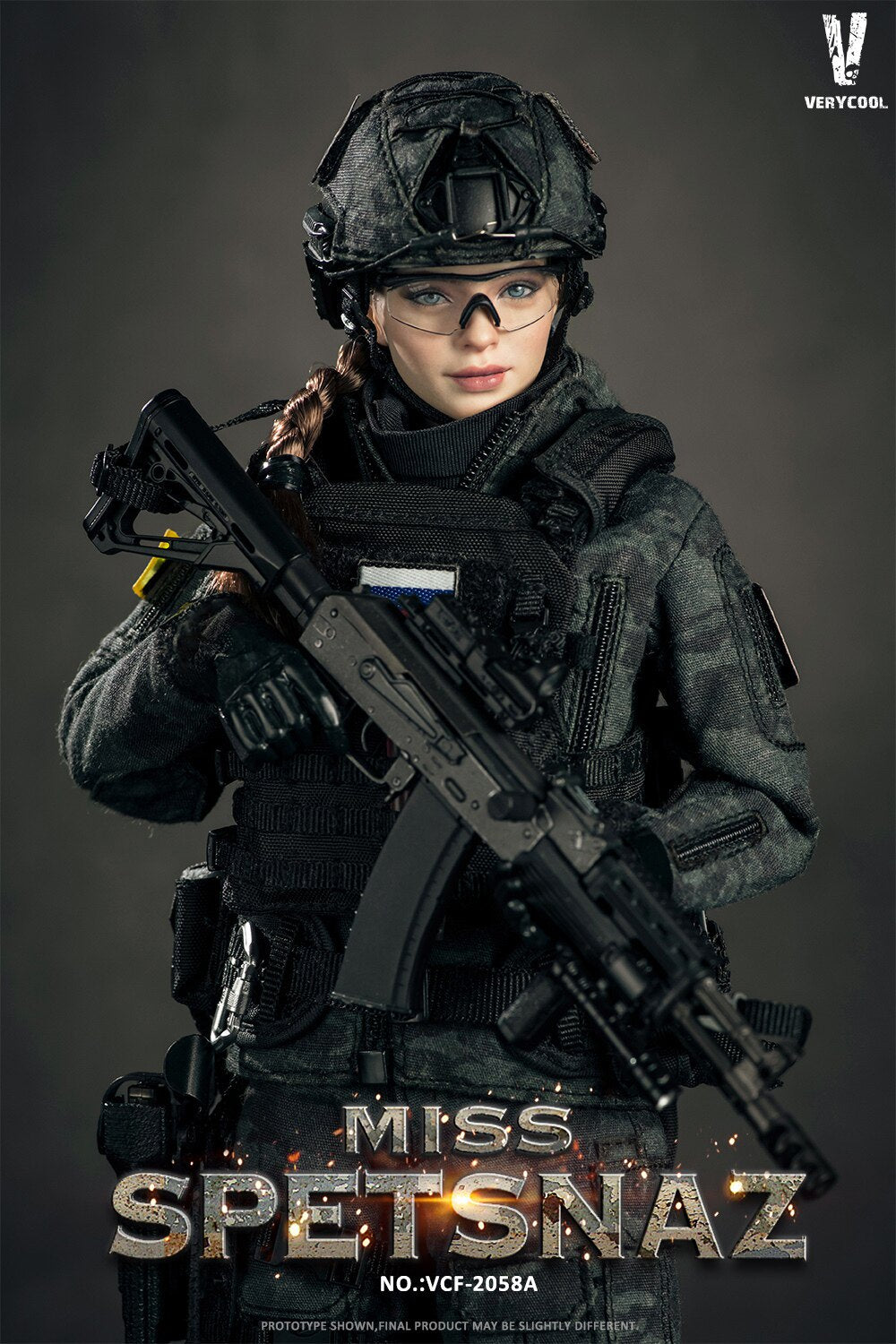 VERYCOOL 1/6 Russian Special Forces Female Soldier Articulated Figure VCF-2058A/B