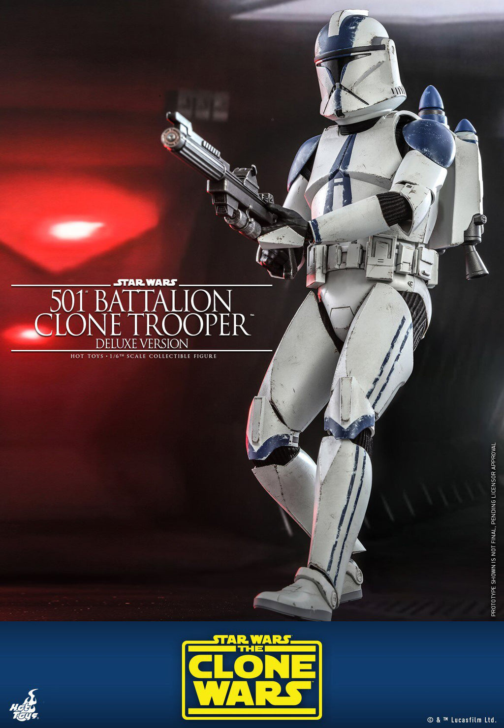 HOTTOYS HT 1/6 Star Wars 501st Legion Clone Soldier Figure TMS023 Deluxe Edition
