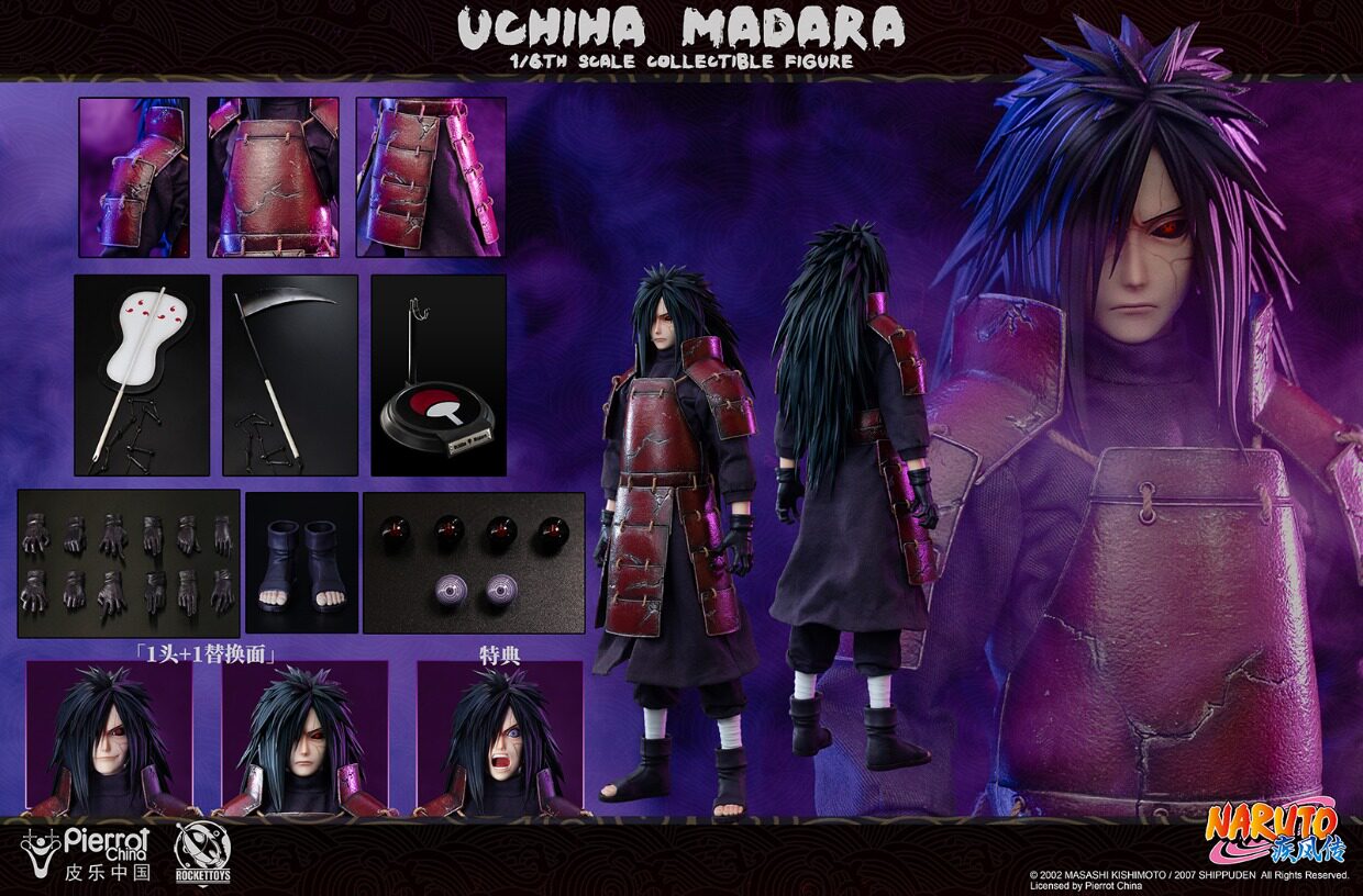 RocketToys 1/6 Naruto Shippuden Uchiha Madara Action Figure ROC-005