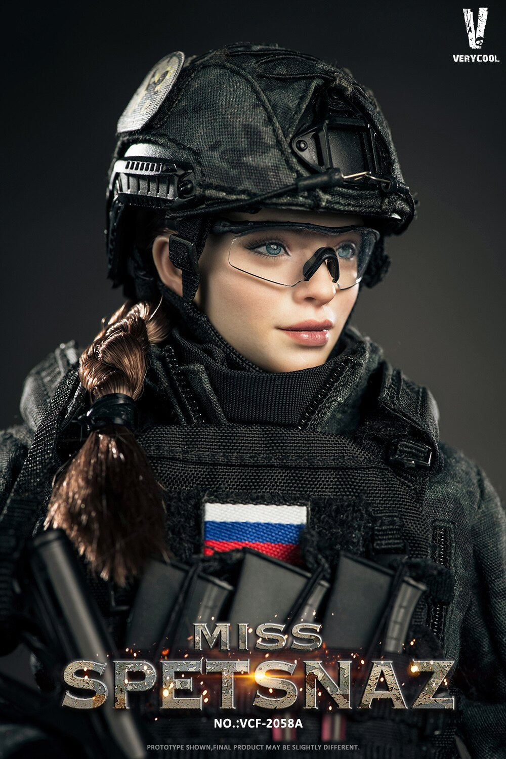 VERYCOOL 1/6 Russian Special Forces Female Soldier Articulated Figure VCF-2058A/B