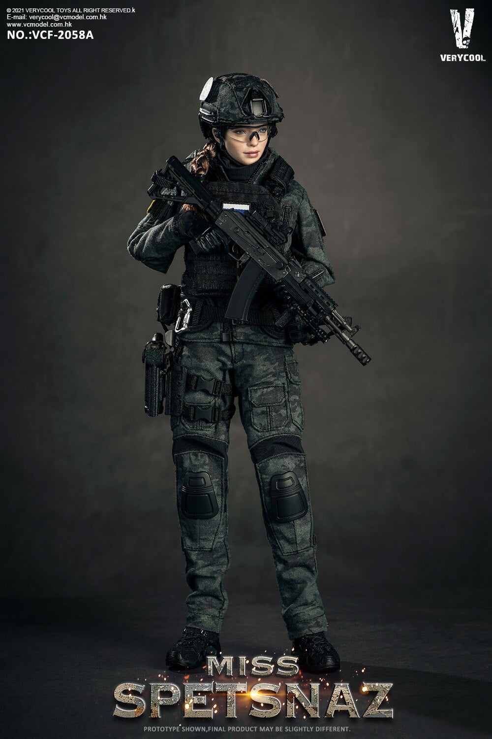 VERYCOOL 1/6 Russian Special Forces Female Soldier Articulated Figure VCF-2058A/B