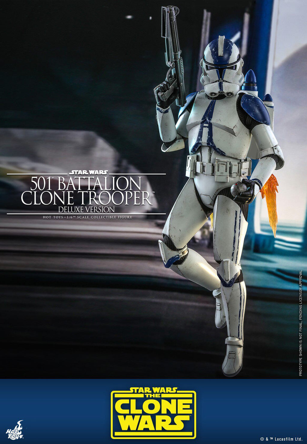 HOTTOYS HT 1/6 Star Wars 501st Legion Clone Soldier Figure TMS023 Deluxe Edition