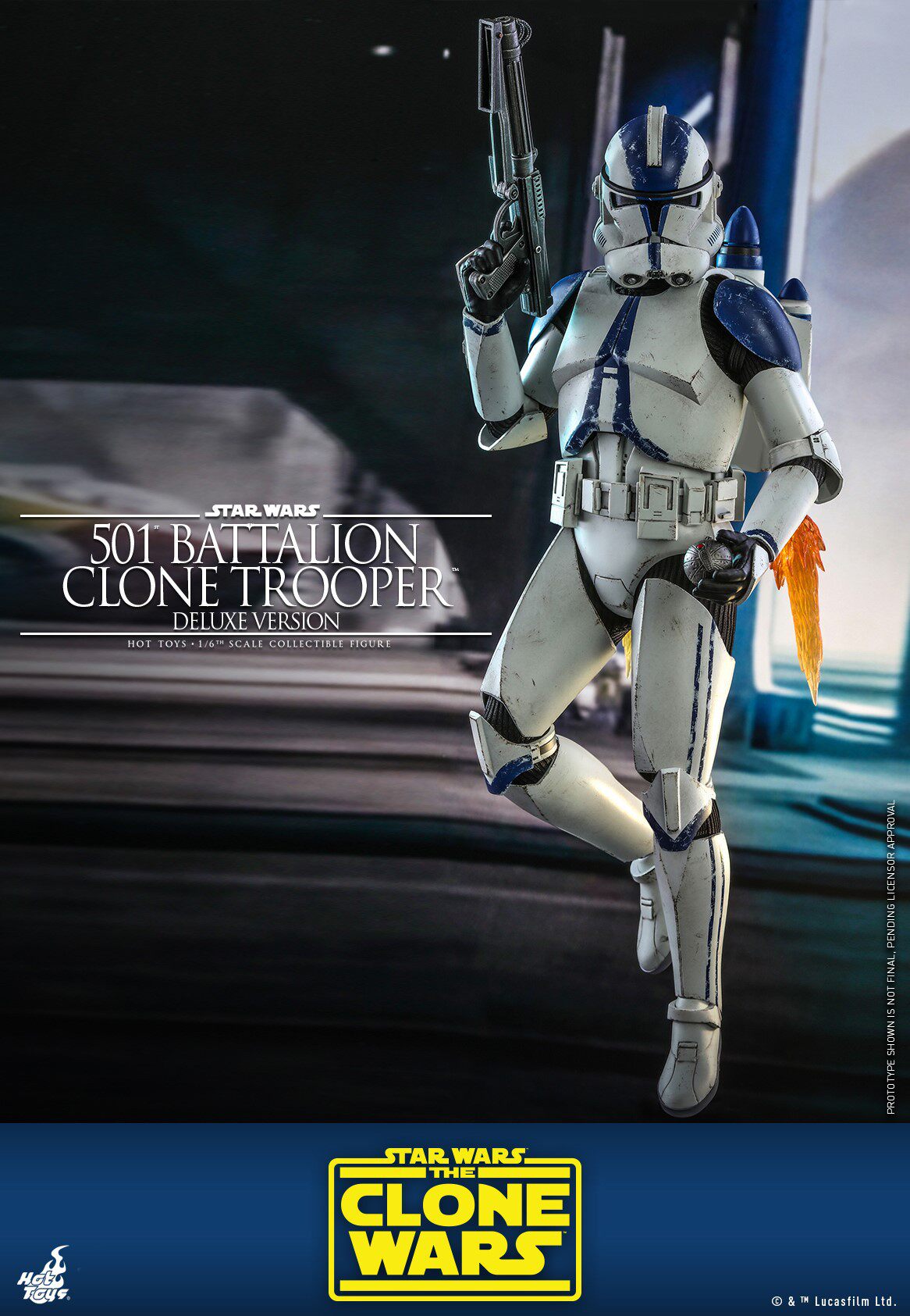 HOTTOYS HT 1/6 Star Wars 501st Legion Clone Soldier Figure TMS023 Deluxe Edition